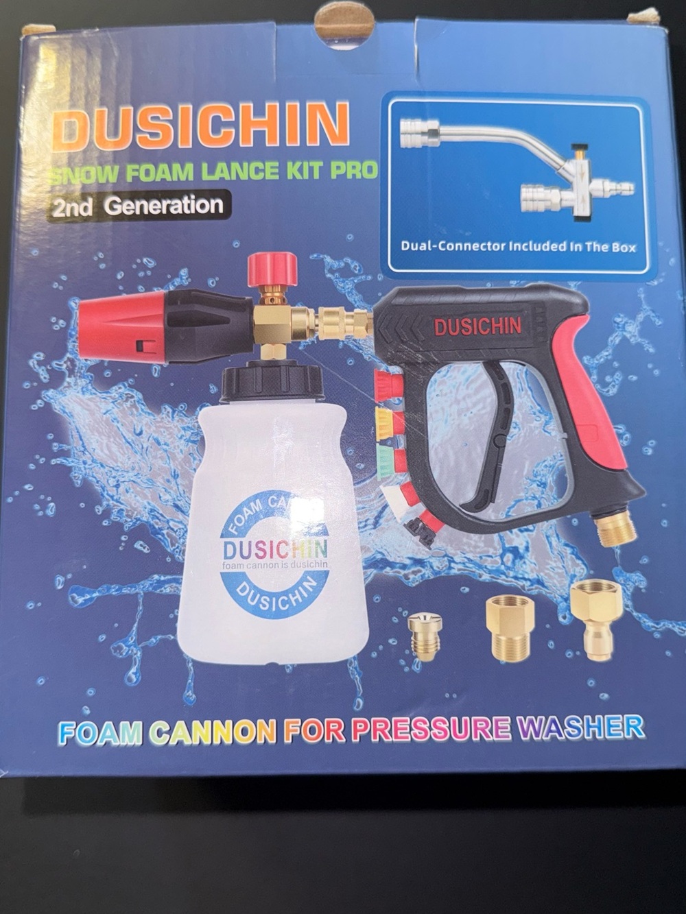 DUSICHIN Foam Cannon Snow Foam Lance Kit Pro - Black & Red